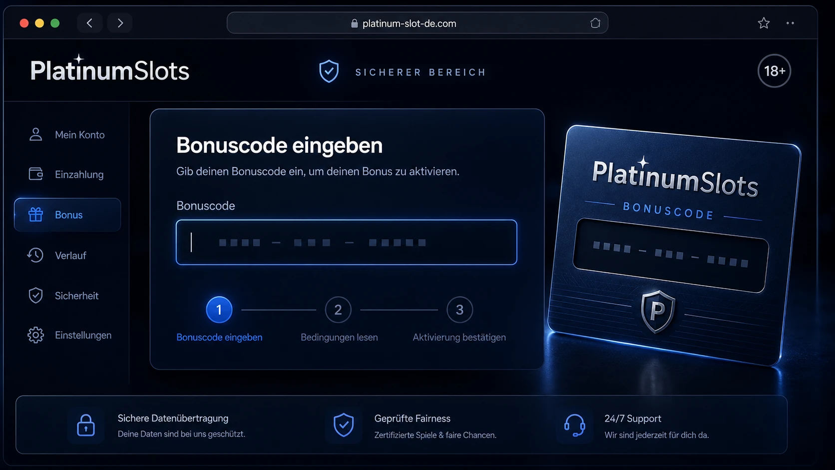 Platinum Slots Bonus Code